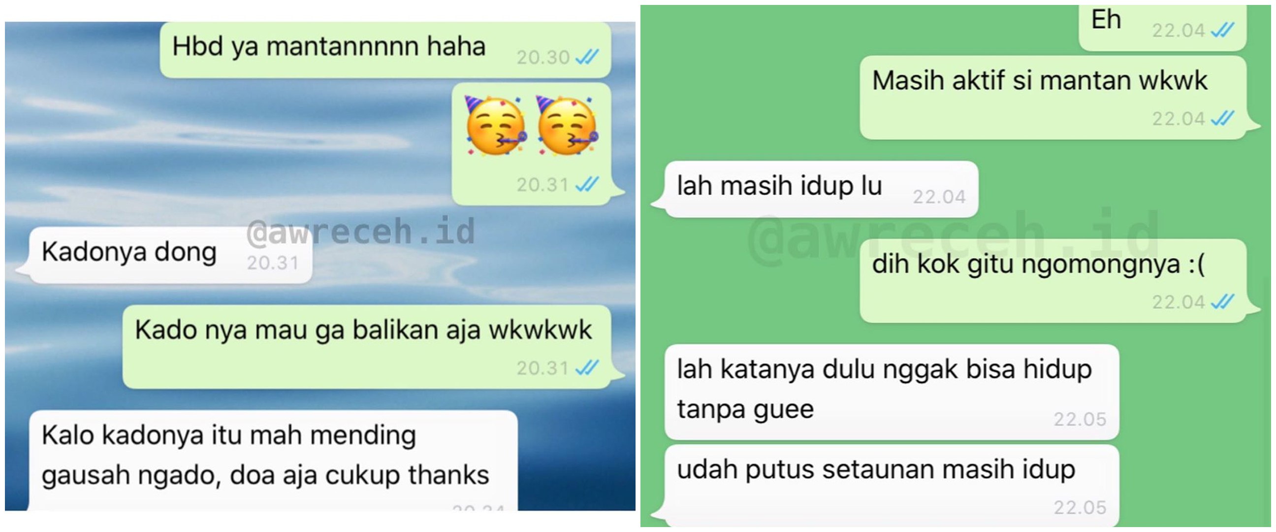 Potret gagal move on, 11 chat lucu gangguin mantan ini bikin senyum getir
