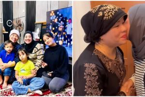 11 Momen Puput eks istri Doddy jenguk Gala Sky, buah tangan untuk anak Vanessa Angel jadi sorotan