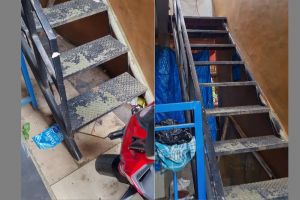 Desain tangga absurd menantang nyawa ini bikin bingung bagaimana cara naiknya