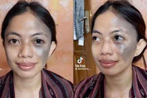 Wanita dengan tanda lahir di wajah dirias MUA jadi manglingi, potret before-afternya bikin melongo