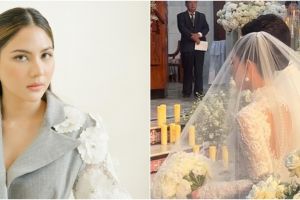 9 Pesona Jessica Mila jalani prosesi pernikahan adat Batak, saat pemberkatan bak putri kerajaan