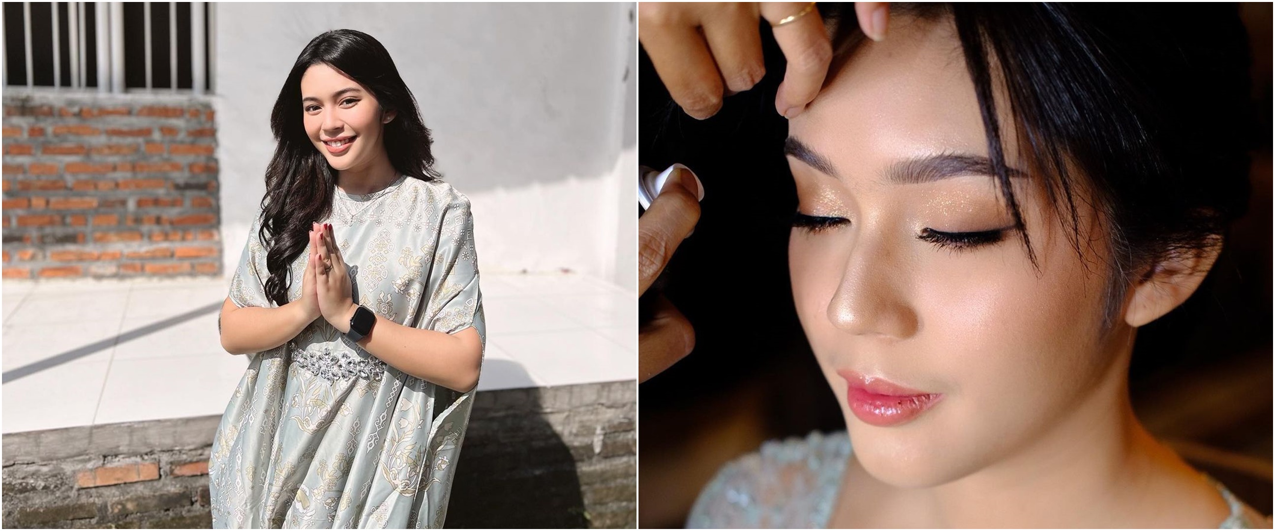 7 Detail makeup Fay Nabila dari lamaran sampai menikah, cantiknya flawless dan manglingi