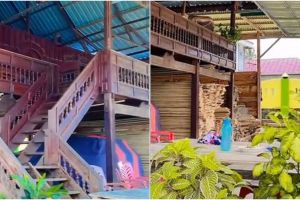 Mengecoh pencuri, 11 potret rumah kayu dari luar tampak kumuh dalamnya nuansa emas ini bikin melongo
