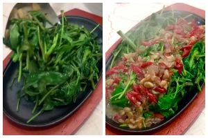 Tanpa tambahan es batu, ini trik masak tumis kangkung agar renyah, enak, dan warnanya hijau cerah