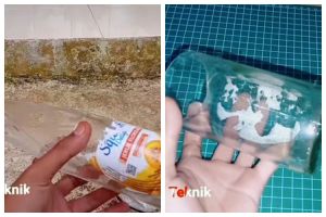 Jangan langsung dibuang, ini cara menyulap botol sirup bekas jadi gelas cantik layak pakai