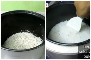 Tanpa tambahan minyak goreng, ini trik menanak beras biasa kualitas rendah agar hasilnya pulen & legit