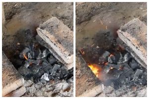 Bukan ditambah minyak tanah, ini trik mudah menyalakan arang dalam semenit