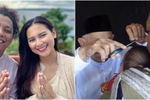 11 Momen akikah anak Indah Permatasari dan Arie Kriting, digelar sederhana di rumah kakek dan nenek