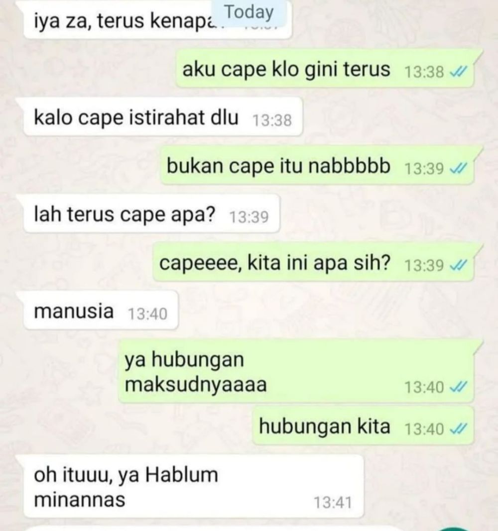 11 Chat lucu minta kepastian dalam hubungan ini bikin ngenes pas tau endingnya