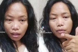 Kantung mata dan rambut acak-acakan tak jadi halangan, perubahan emak ini setelah makeupan bak barbie