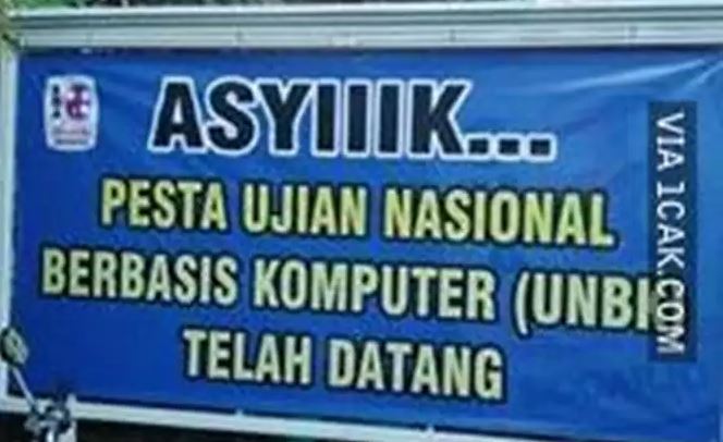 11 Potret kocak spanduk sekolah ini penampakannya nggak sesuai realita, lihatnya jadi bingung