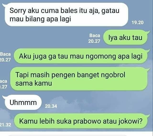 Sudah mumet, 11 chat lucu ketika nggak tahu mau ngobrol apa lagi ini isinya absurd parah