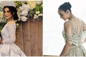 8 Potret seleb pakai gaun nikah Tex Saverio desainer langganan seleb, outer dress Jessica Mila memukau