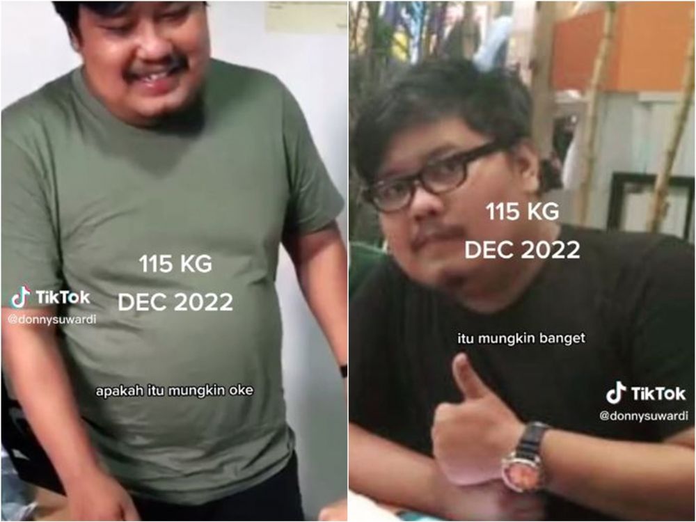 Viral transformasi pria turun 50 kg jalani diet intermittent fasting, bikin kaget disangka beda orang