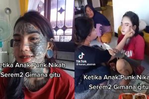 Awalnya seram, transformasi anak punk bertato dimakeup jadi pengantin Sunda ini hasilnya unik banget