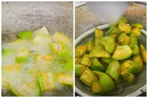 Tanpa bahan tambahan, begini cara menggoreng terong supaya tak menyerap banyak minyak