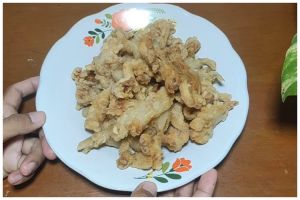 Trik goreng jamur tiram krispi supaya tak menyerap minyak dan minyaknya tak kotor