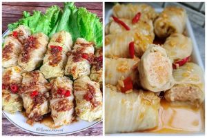 11 Resep sawi putih gulung isi ayam, lezat, gurih, dan mudah dibuat