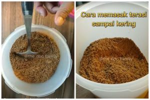 Bukan dijemur atau disangrai, ini ini trik mengeringkan terasi agar harum dan awet tanpa kulkas