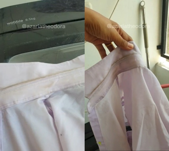 Baju seperti baru cuma pakai 2 bahan, ini trik hilangkan noda membandel pada kerah seragam putih