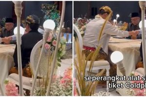 Viral momen pernikahan pakai mahar tiket Coldplay, bikin iri yang gagal war tiket