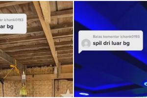 Gubuk anyaman bambu terlihat reyot ini menipu mata, interiornya estetik banget