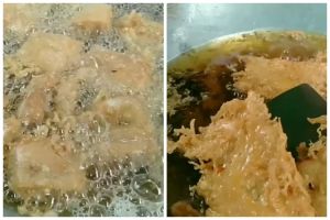Trik mengatasi adonan gorengan yang terlanjur berbusa saat digoreng, ampuh cuma tambah 2 bahan