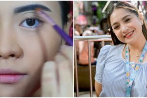 Penampilan wanita recreate makeup Nagita Slavina, hasilnya bukannya mirip malah di luar ekspektasi