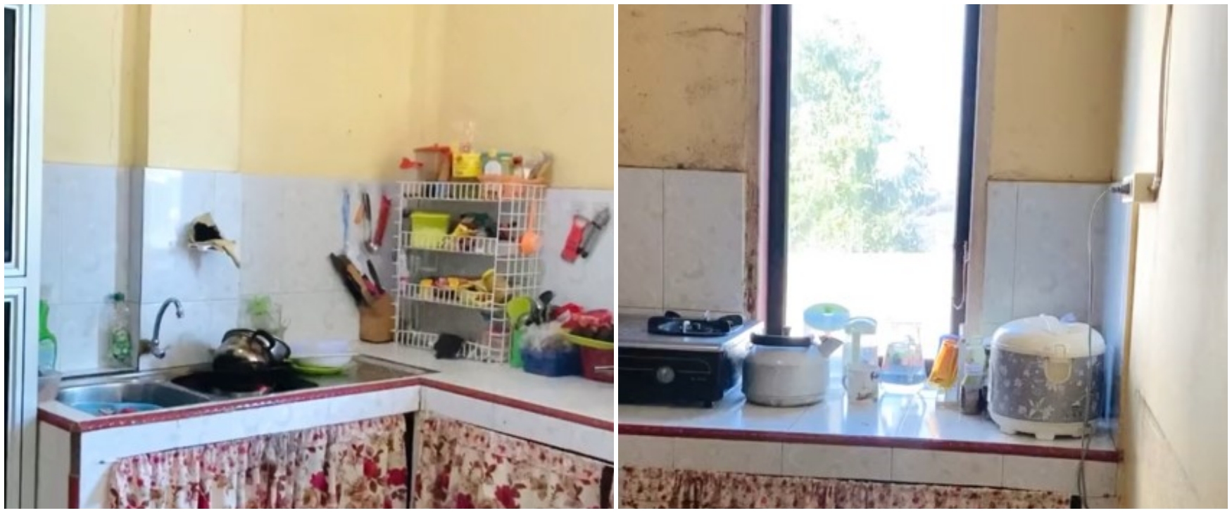 Makeover dapur lama jadi estetik dengan budget di bawah Rp 1 juta, perubahannya 180 derajat