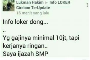 13 Status lucu orang nyari lowongan kerja ini banyak mau banget, dikira hidup gampang?