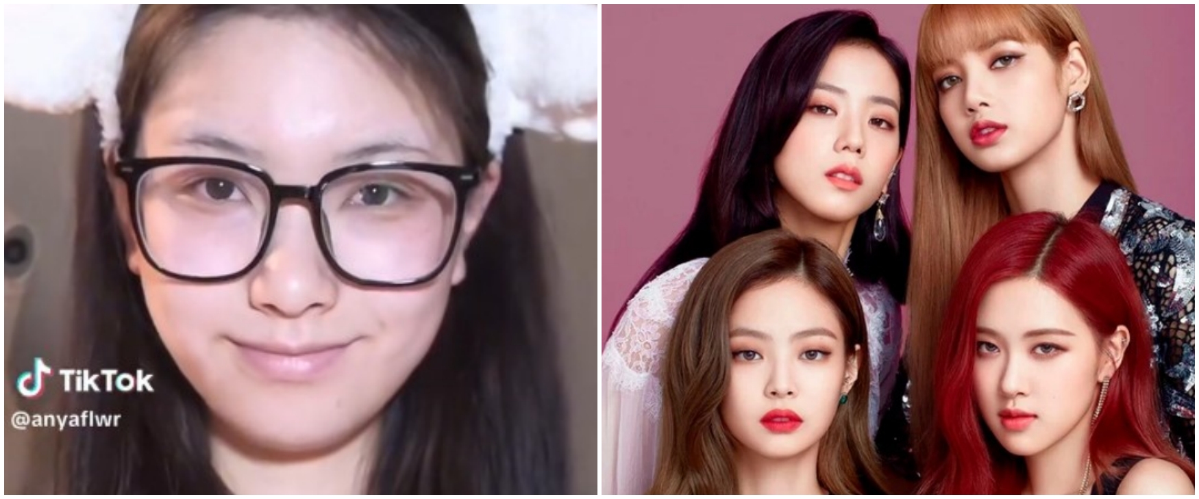 Penampilan wanita usai recreate makeup 4 personel BLACKPINK, hasilnya bisa plek ketiplek sama aslinya