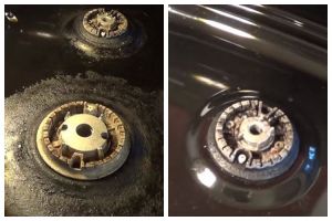 Tanpa baking soda atau sabun cuci piring, ini trik hilangkan kerak gosong di permukaan kompor tanam
