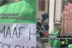 Bikin salut, kisah perjuangan seorang ibu tetep kerja jadi driver ojek online meski sedang hamil besar