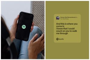 Bisa dari HP Android & iPhone, ini cara mudah share lirik lagu Spotify ke Instagram, Twitter, dan FB