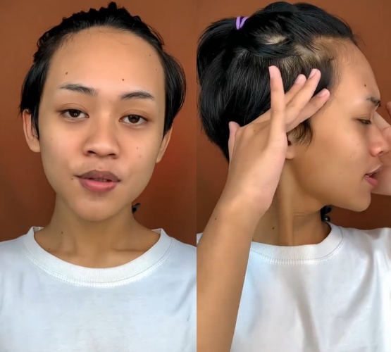 Transformasi cowok usai dandan jadi wanita kalem ini bikin melongo, cewek lihatnya auto insecure