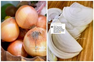 Tak perlu pakai penutup mata, begini trik agar mata tak perih saat memotong bawang bombay