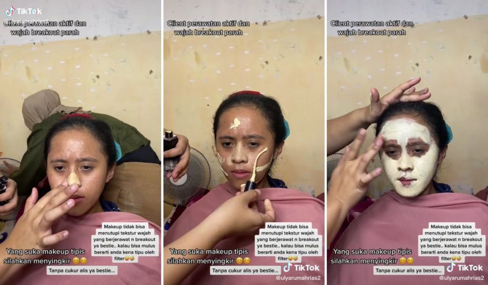 Wajahnya lagi breakout, potret wanita dirias MUA jadi pengantin ini hasilnya melebihi ekspektasi