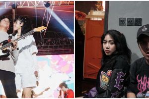 11 Potret kemesraan Widi Vierratale bareng kekasih yang baru terekspos, ternyata gitaris Last Child