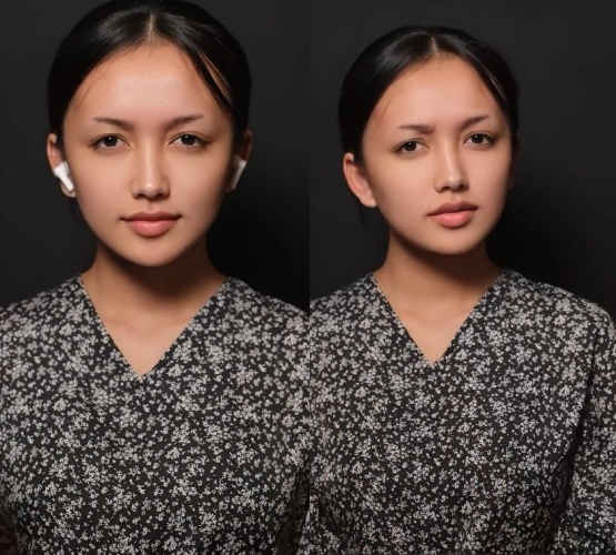 Bukti keajaiban makeup, transformasi wajah wanita usai makeup ini unreal seperti tokoh Webtoon