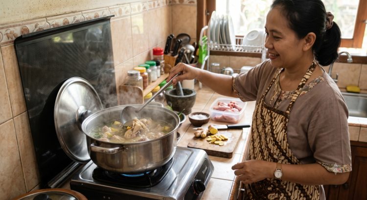 Cukup 12 menit, begini trik merebus ayam merah agar empuk pakai 2 bumbu dapur
