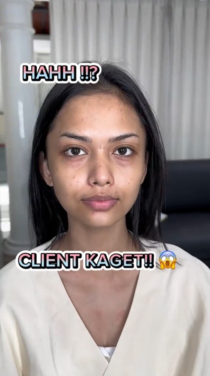 Transformasi manglingi wanita dimakeup MUA dengan gaya artis Hollywood, fix bikin mantan nyesel