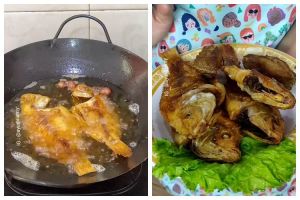 Nggak cuma pakai tepung terigu, ini trik goreng ikan agar matang merata dan minyak nggak meletup-letup