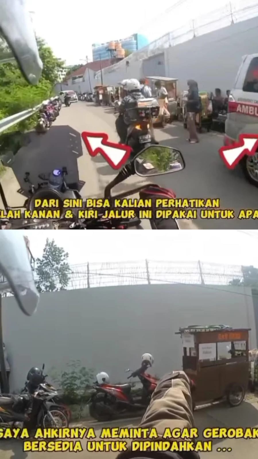 Bikin gereget, momen ambulans dihadang juru parkir liar ini pancing emosi warganet