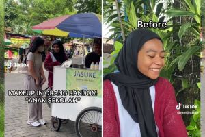 Potret pelajar SMA dimakeup oleh TikToker ini hasilnya tuai pro-kontra, warganet salfok dengan alisnya