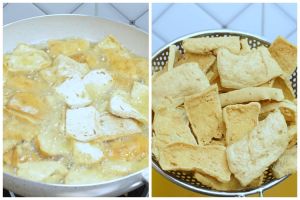 Trik goreng keripik tahu supaya kering dan renyah tahan lama hingga 2 bulan