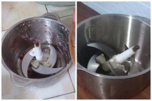 Trik ampuh menghilangkan bau amis daging di chopper, cukup pakai 1 bahan dapur