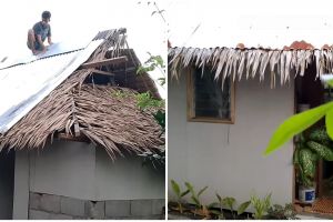 Jangan lihat dari luarnya saja, 10 potret rumah bambu beratap daun kelapa ini interiornya bak vila