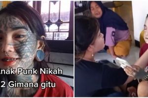 Tato di wajah auto hilang berkat makeup, potret anak punk dandan jadi manten Sunda ini bikin bengong