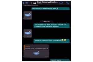 11 Chat lucu dosen ke mahasiswa ini pakai emotikon, pengen kesal tapi takut nggak sopan