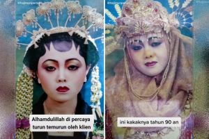 Dirias oleh MUA yang sama, begini perbandingan makeup pengantin tradisional versi 90-an vs sekarang